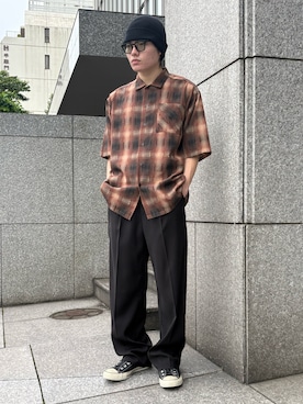 「DAWNCE（ダウンス）のアイテム」を使った、DAWNCEさん（メンズ・170cm）の夏コーディネート