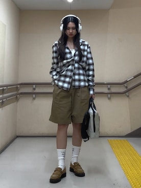 「GAP（ギャップ）のアイテム（トップス）」を使った、AyAさん（レディース・160cm）の春コーディネート