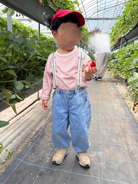 「ZARA KIDSのアイテム（パンツ）」を使った、nznznz1119さん（キッズ・100cm）の春コーディネート