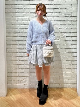 「INGNI（イング）のアイテム（ブーツ）」を使った、YURIKAさん（レディース・153cm）の秋コーディネート