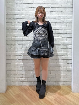 「INGNI（イング）のアイテム（ブーツ）」を使った、YURIKAさん（レディース・153cm）の秋コーディネート