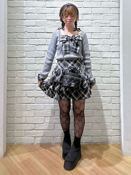 リボンドッキングニット