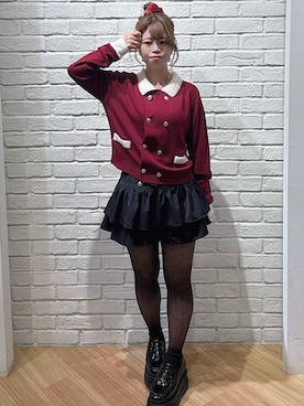 「INGNI（イング）のアイテム（スカート）」を使った、YURIKAさん（レディース・153cm）の秋コーディネート
