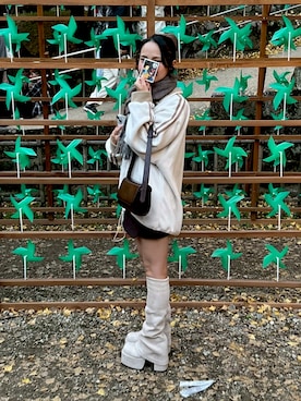 「アイテム（ジャージ）」を使った、ちちゃさん（レディース・150cm）の秋コーディネート