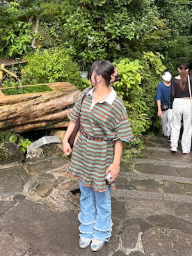 「アイテム（チュニック）」を使った、cotoriさん（骨格ストレート・レディース・147cm）の冬コーディネート