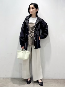 「OPAQUE.CLIP（オペークドットクリップ）のアイテム（パンツ）」を使った、yuicciさん（レディース・156cm）の春コーディネート