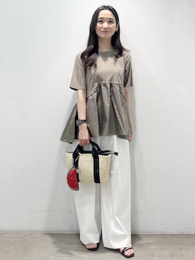 「OPAQUE.CLIP（オペークドットクリップ）のアイテム」を使った、yuicciさん（レディース・156cm）の夏コーディネート