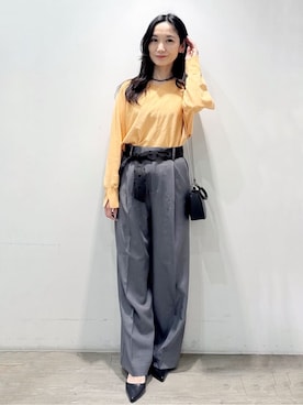 「INDIVI（インディヴィ）のアイテム」を使った、yuicciさん（レディース・156cm）の春コーディネート