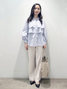 「index（インデックス）のアイテム（トップス）」を使った、yuicciさん（レディース・156cm）の春コーディネート