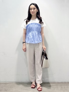 「OPAQUE.CLIP（オペークドットクリップ）のアイテム（バッグ）」を使った、yuicciさん（レディース・156cm）の春コーディネート