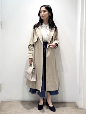 「couture brooch（クチュールブローチ）のアイテム」を使った、yuicciさん（レディース・156cm）の春コーディネート