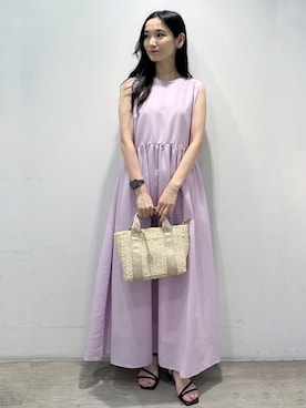 「オフィスカジュアル」｜「アイテム（ワンピース）」を使った、yuicciさん（レディース・156cm）の夏コーディネート