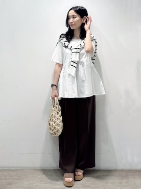 「OPAQUE.CLIP（オペークドットクリップ）のアイテム」を使った、yuicciさん（レディース・156cm）の夏コーディネート