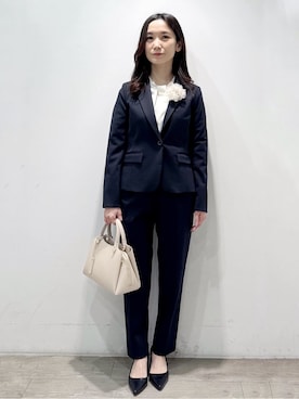「index（インデックス）のアイテム（テーラードジャケット）」を使った、yuicciさん（レディース・156cm）の春コーディネート