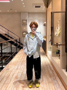 「CIAOPANIC（チャオパニック）のアイテム（パンツ）」を使った、rirugaさん（メンズ・173cm）の春コーディネート