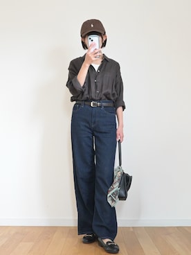「リネン」｜chestnut.archiveさん（レディース・160cm）の春コーディネート