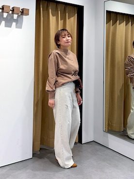 「GALLEST（ギャレスト）のアイテム（デニムパンツ）」を使った、mariiiii831さん（レディース・150cm）の秋コーディネート