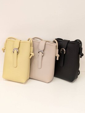 「SHOO・LA・RUE（シューラルー）のちょっとそこまでのお出かけに フラップミニショルダーバッグ（ショルダーバッグ、イエロー系）」を使った、mikaさん（レディース）の春コーディネート