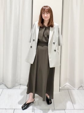 「COUP DE CHANCE（クードシャンス）のアイテム」を使った、ʏᴜᴋɪᴋᴏさん（レディース・155cm）の春コーディネート