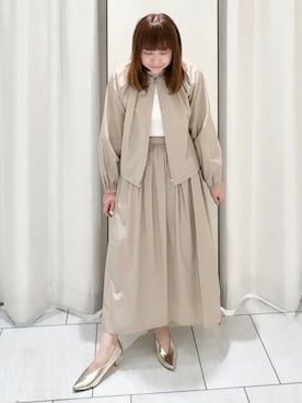 「UNTITLED（アンタイトル）のアイテム（ブルゾン）」を使った、ʏᴜᴋɪᴋᴏさん（レディース・155cm）の春コーディネート