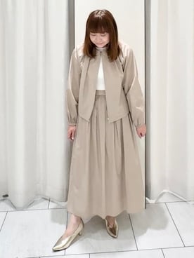 「SOUP（スープ）のアイテム」を使った、ʏᴜᴋɪᴋᴏさん（レディース・155cm）の春コーディネート