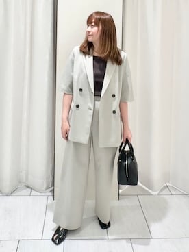 「COUP DE CHANCE（クードシャンス）のアイテム」を使った、ʏᴜᴋɪᴋᴏさん（レディース・155cm）の春コーディネート