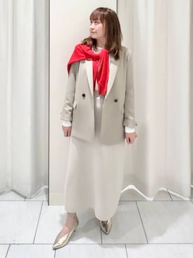 「SOUP（スープ）のアイテム（トップス）」を使った、ʏᴜᴋɪᴋᴏさん（レディース・155cm）の春コーディネート