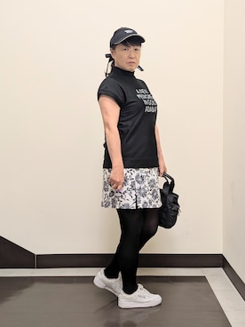 「アイテム（サンバイザー）」を使った、Naomiさん（レディース・154cm）の春コーディネート