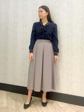 「couture brooch（クチュールブローチ）のアイテム」を使った、maさん（レディース・159cm）の冬コーディネート