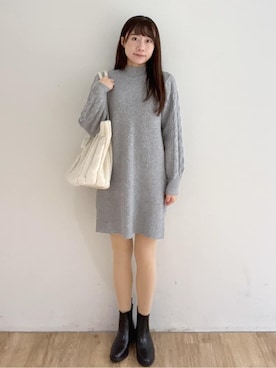 Rさん(レディース・160cm)の冬コーディネート
