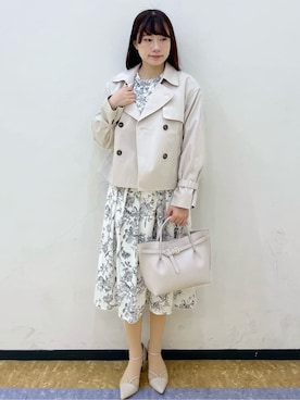 Rさん（レディース・160cm）の春コーディネート