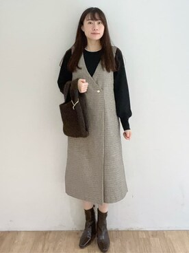 Rさん（レディース・160cm）の秋コーディネート