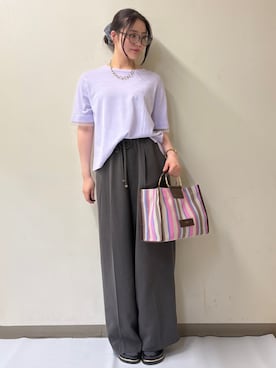 幕田里咲さん（レディース・153cm）の夏コーディネート