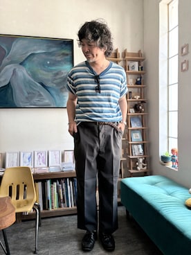 「few.（フュー）のアイテム」を使った、ritmosさん（メンズ・168cm）の夏コーディネート