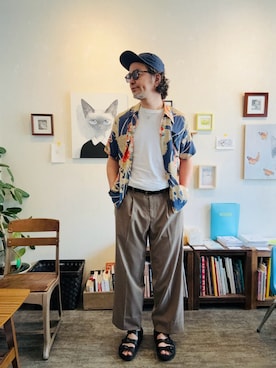 「Original.（オリジナル）のアイテム」を使った、ritmosさん（メンズ・168cm）の春コーディネート