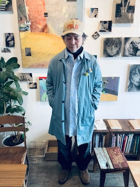 「Tod'sのアイテム（ブーツ、ベージュ系）」を使った、ritmosさん（メンズ・168cm）の春コーディネート