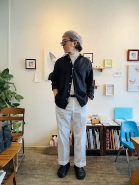 「few.（フュー）のアイテム」を使った、ritmosさん（メンズ・168cm）の春コーディネート