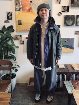 「RRL(ダブル アール エル)のアイテム」を使った、ritmosさん(メンズ・168cm)の春コーディネート