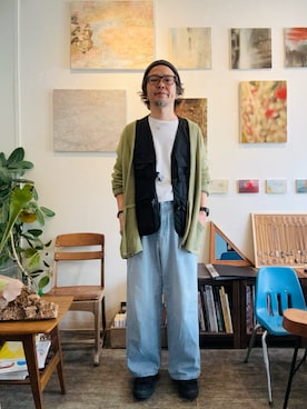 「H&M（エイチ・アンド・エム）のアイテム（トップス）」を使った、ritmosさん（メンズ・168cm）の春コーディネート
