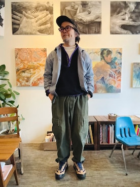 「NAUTICA（ノーティカ）のアイテム」を使った、ritmosさん（メンズ・168cm）の春コーディネート