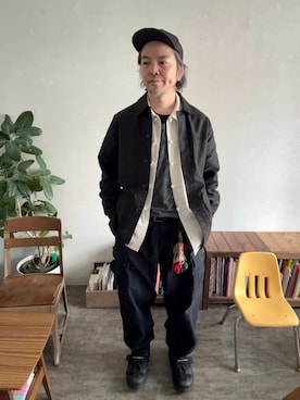 「NIKE（ナイキ）のアイテム（パンツ）」を使った、ritmosさん（メンズ・168cm）の春コーディネート