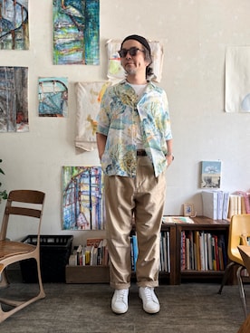 「few.（フュー）のアイテム」を使った、ritmosさん（メンズ・168cm）の夏コーディネート