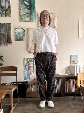 「JOURNAL STANDARD（ジャーナルスタンダード）のアイテム（パンツ、その他）」を使った、ritmosさん（メンズ・168cm）の夏コーディネート