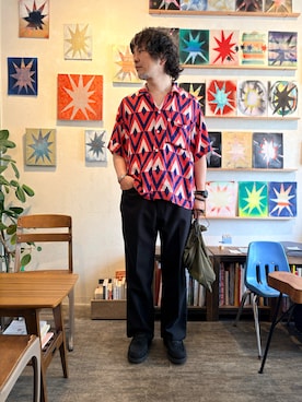 「Wrangler（ラングラー）のアイテム」を使った、ritmosさん（メンズ・168cm）の夏コーディネート