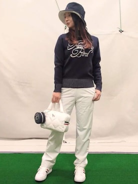 saosao.golfさん（レディース・164cm）の冬コーディネート