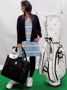 「adabat（アダバット）のアイテム」を使った、saosao.golfさん（レディース・164cm）の春コーディネート