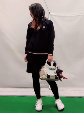 「adabat（アダバット）のアイテム」を使った、saosao.golfさん（レディース・164cm）の春コーディネート