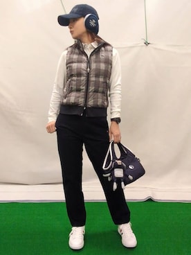 saosao.golfさん(レディース・164cm)の冬コーディネート