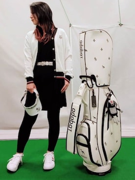 「adabat（アダバット）のアイテム」を使った、saosao.golfさん（レディース・164cm）の春コーディネート