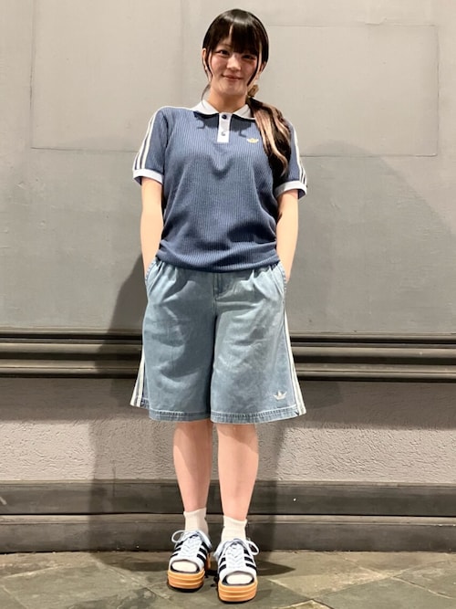 adidas（アディダス） ポロシャツ ワッフル ニット ポロシャツ